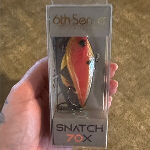 6th Sense Snatch 70X Red and Gold Shad 5/8oz